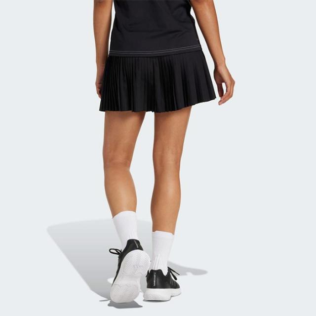 adidas プリーツスカート ブラック・ホワイト アディダス レディース クラブ プリーツ スカート テニス