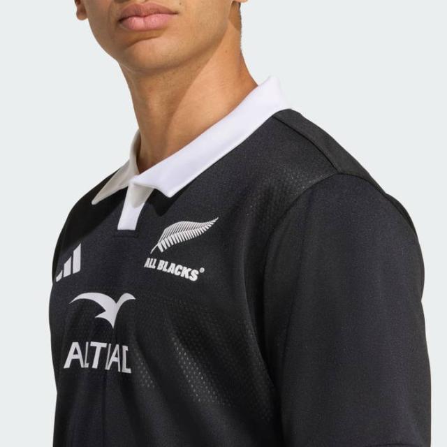 アディダス メンズ オールブラックス ホームジャージー ラグビーウェア トップス 半袖 ニュージーランド代表 ブラック 黒 送料無料 adidas KKX49_5