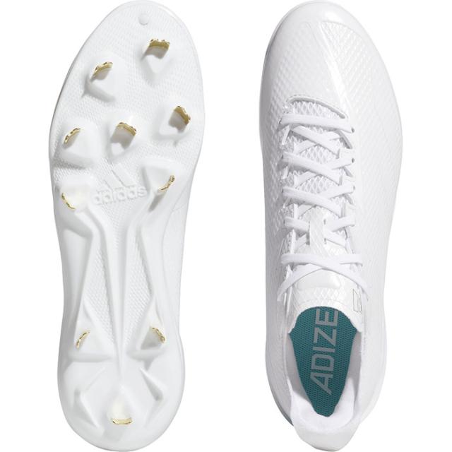 アディダス メンズ アディゼロ エレクトリック Adizero Electric JP 野球シューズ スパイク 金具スパイク 高校野球対応 ホワイト 白 送料無料 adidas JS2116