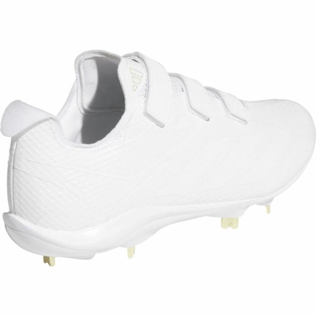 アディダス メンズ アディゼロ エレクトリック Adizero Electric JP VELCRO 野球シューズ スパイク ベルクロ マジックテープ 高校野球対応 ホワイト 白 送料無料 adidas JS2166