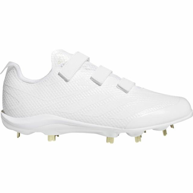 アディダス メンズ アディゼロ エレクトリック Adizero Electric JP VELCRO 野球シューズ スパイク ベルクロ マジックテープ 高校野球対応 ホワイト 白 送料無料 adidas JS2166