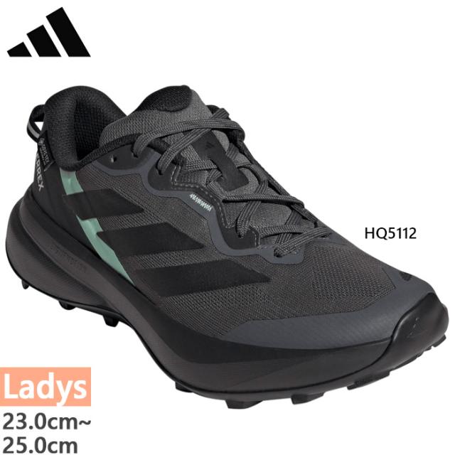 【8月上旬入荷予約商品】 アディダス レディース テレックス トレースファインダー プラス ゴアテックス GORE-TEX トレイルランニングシューズ 防水 グレー 灰色 送料無料 adidas HQ5112