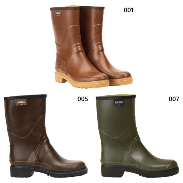 エーグル メンズ ビソン2 ラバーブーツ カジュアルシューズ レインシューズ レインブーツ 長靴 防水 ブラウン カーキ 茶色 送料無料 AIGLE ZZH3650