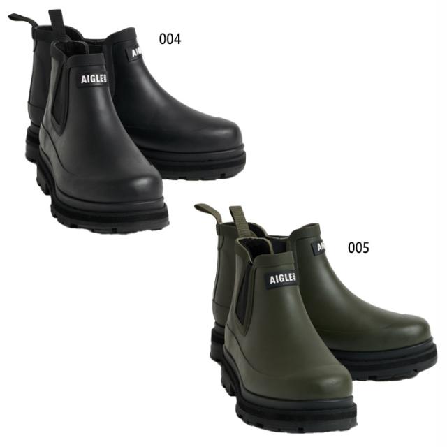 エーグル レディース ソフトレイン ファー ラバーブーツ カジュアルシューズ サイドゴア 防水 ブラック 黒 送料無料 AIGLE ZZFNC74