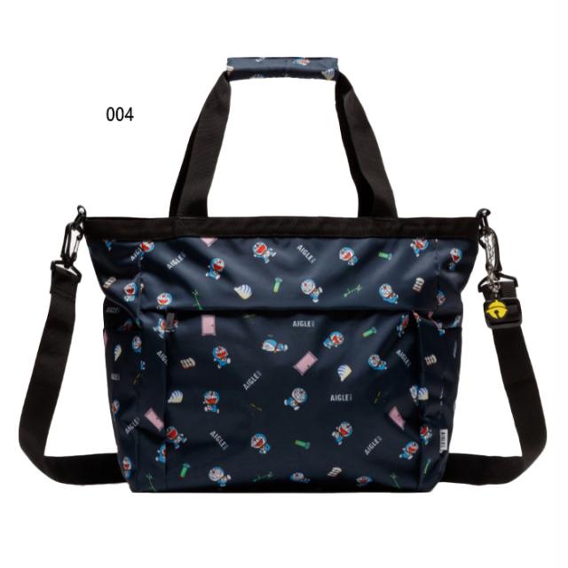 エーグル メンズ レディース ドラえもん ひみつ道具 トートバッグ バッグ 鞄 ネイビー 送料無料 AIGLE ZNHBI39