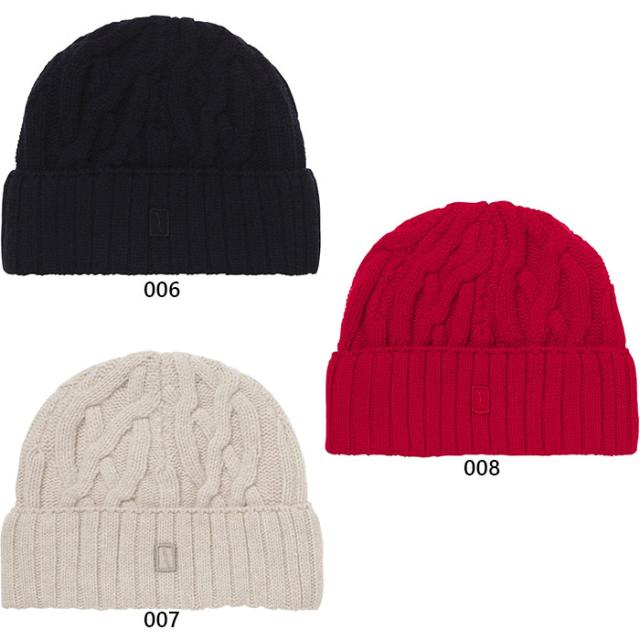 エーグル メンズ レディース ケーブルニットビーニー 帽子 ニット帽 フリース裏地 ネイビー レッド 赤 ベージュ 送料無料 AIGLE ZRKBM56
