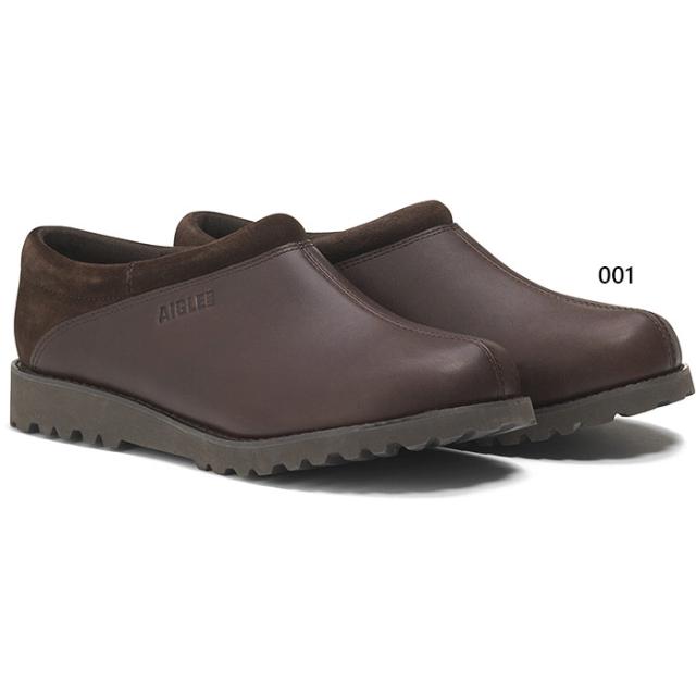 エーグル メンズ バジロ ハイ レザークロッグ シューズ アウトドア スリッポン ブラック 黒 送料無料 AIGLE ZOHNC17