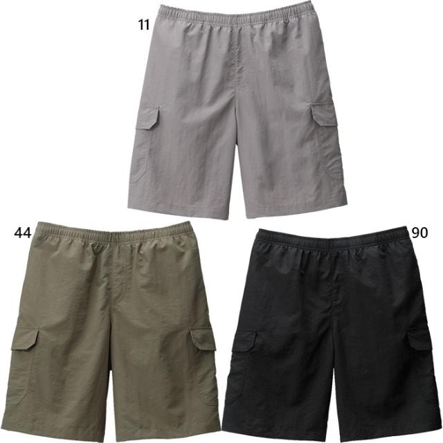 アクア メンズ ワイドサーフパンツ 5分丈 アウトドアウェア ズボン ボトムス ハーフパンツ 接触冷感 ブラック 黒 グレー カーキ 灰色 送料無料 AQA KW4661の通販は 4,815円