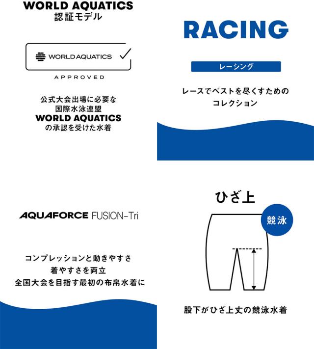 FINA WA承認 アリーナ レディース アクアフォースフュージョン