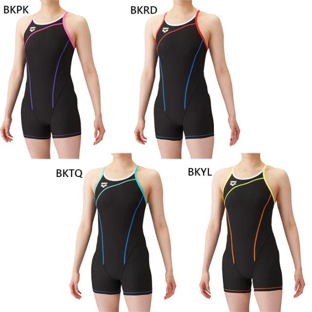 アリーナ レディース タフスーツ トレーニングワンピーススパッツ オープンバック ミドルレッグ スイムウエア スイミング 水泳 競泳水着 練習用 ブラック 黒 送料無料 arena SAR4102Wの通販は 7,710円