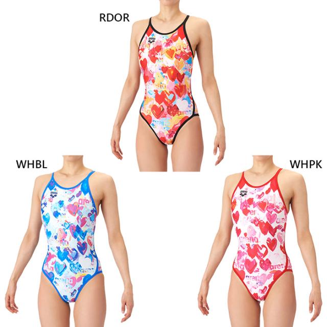 アリーナ レディース タフスーツ トレーニングワンピース オープンバック スイムウエア スイミング 水泳 競泳水着 練習用 トレーニング ホワイト 白 レッド 赤 送料無料 arena AS6SWM42L