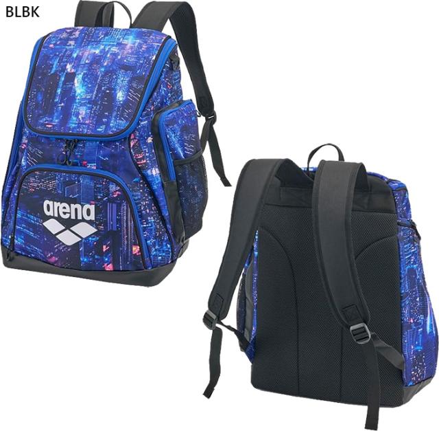 【6月中旬入荷予約商品】 約35L アリーナ メンズ レディース バックパック リュックサック デイパック バックパック バッグ 鞄 ネイビー ブルー 青 ピンク 送料無料 arena AS6FBP31U_2