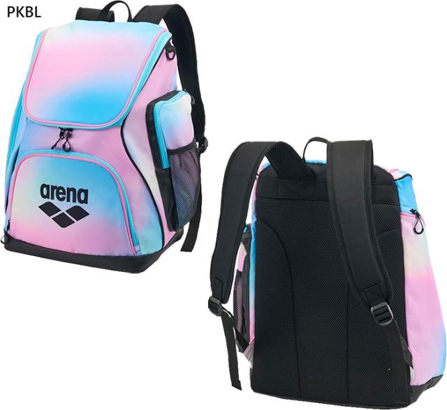 【6月中旬入荷予約商品】 約35L アリーナ メンズ レディース バックパック リュックサック デイパック バックパック バッグ 鞄 ネイビー ブルー 青 ピンク 送料無料 arena AS6FBP31U_8
