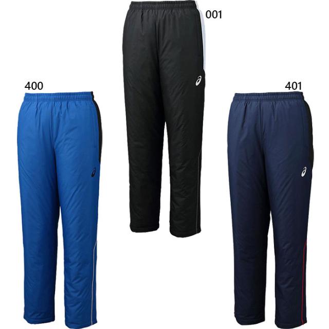 アシックス メンズ 中綿ウォーマーパンツ フィットネス トレーニングウェア ボトムス ブラック 黒 ネイビー 送料無料 asics 2031E056