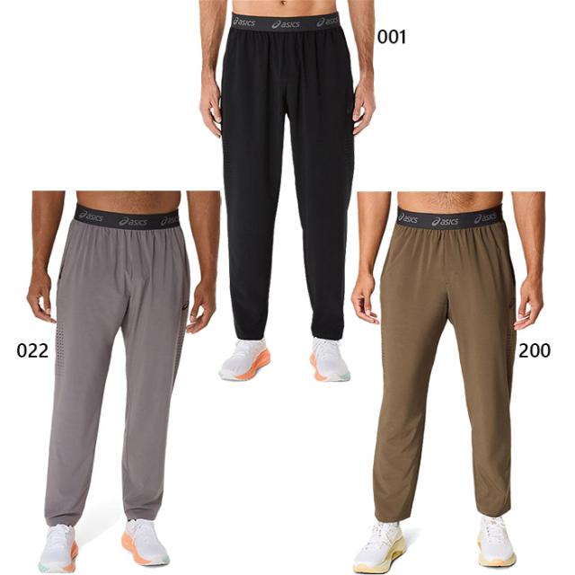 アシックス メンズ アクティブリーズ ACTIBREEZE ウーブンパンツ フィットネス トレーニングウェア ボトムス 長袖 ブラック 黒 グレー ブラウン 茶色 灰色 送料無料 asics 2031E887
