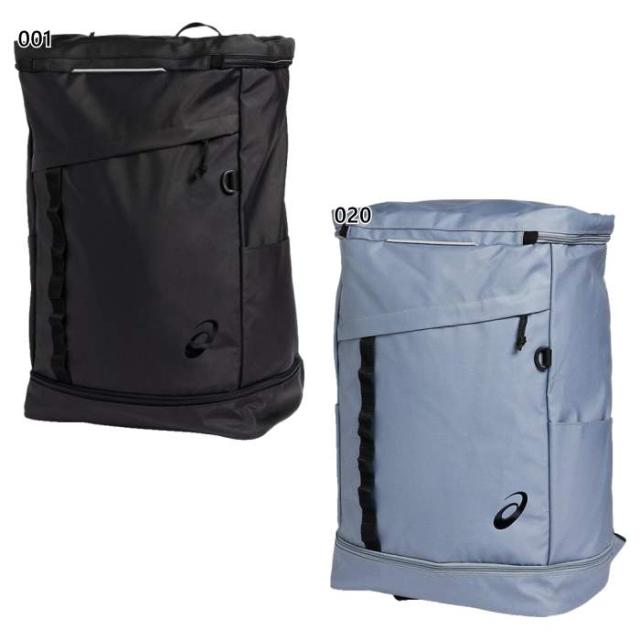 40L アシックス メンズ レディース バックパック リュックサック デイパック バッグ 鞄 通学 通勤 部活 ブラック 黒 グレー 灰色 送料無料 asics 3033C080