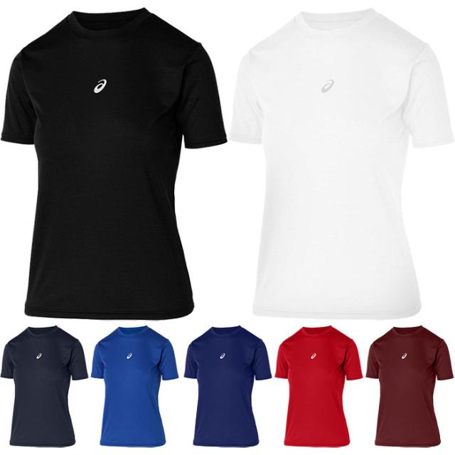 アシックス ジュニア キッズ ミドルフィット半袖アンダーシャツ Tシャツ トップス 吸汗速乾 ホワイト 白 ブラック 黒 ネイビー ブルー レッド 青 赤 送料無料 asics 2034A986