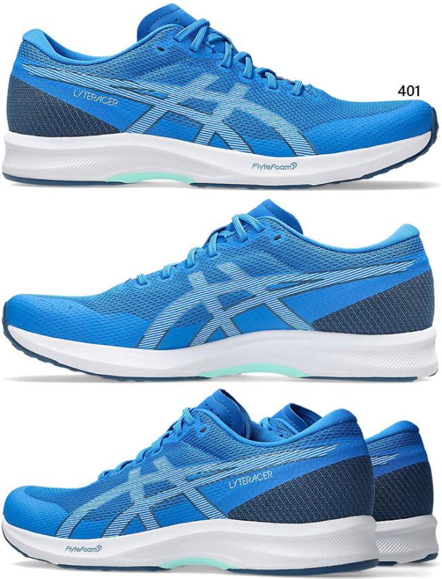普通幅 アシックス メンズ ライトレーサー6 LYTERACER 6 ランニングシューズ ジョギング マラソン スニーカー シューズ 紐靴 ローカット ホワイト 白 ブルー 青 送料無料 asics 1011B971 普通幅 アシックス メンズ ライトレーサー6 LYTERACER 6 ランニング