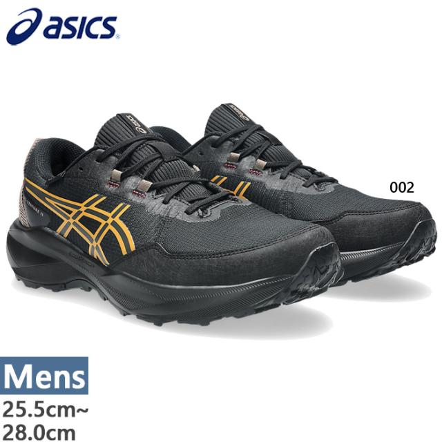 普通幅 アシックス メンズ ゲルベンチャー11 ウォータープルーフ GEL-VENTURE 11 WATERPROOF トレイルランニングシューズ 防水 スニーカー アウトドア ブラック 黒 送料無料 asics 1011C159