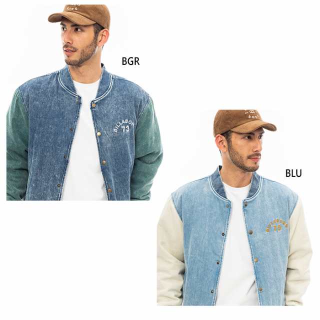 ビラボン メンズ デニム スタジアムジャケット DENIM STADIUM JACKET アウター トップス 送料無料 BILLABONG  BD012766｜au PAY マーケット