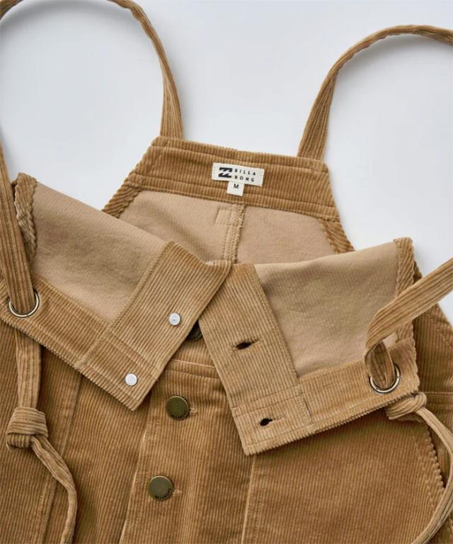 ビラボン レディース コーデュロイ サロペット CORDUROY SALOPETTE L ロングパンツ カジュアルウェア ブラック 黒 ピンク ベージュ 送料無料 BILLABONG BF014704_1