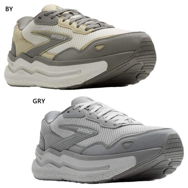 D幅 ブルックス メンズ ゴーストマックス GHOST MAX SE ランニングシューズ ジョギング マラソン スニーカー シューズ 紐靴 ローカット ベージュ 送料無料 BROOKS BRM4443