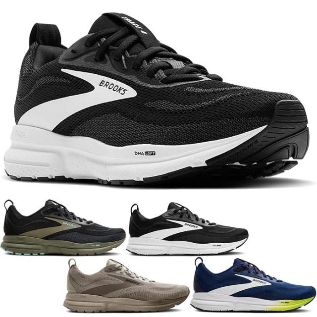 D幅 レギュラー幅 ブルックス メンズ トレース4 Trace4 ランニングシューズ ジョギング マラソン 紐靴 ローカット ブラック 黒 ネイビー ベージュ 送料無料 BROOKS BRM4523