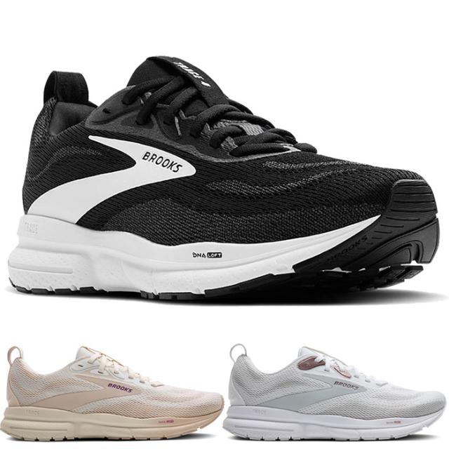 B幅 レギュラー幅 ブルックス レディース トレース4 Trace4 ランニングシューズ ジョギング マラソン 紐靴 ローカット ホワイト 白 ブラック 黒 送料無料 BROOKS BRW4412