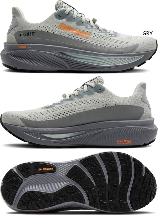 D幅 レギュラー幅 ブルックス メンズ ゴースト17 ゴアテックス Ghost 17 GTX ランニングシューズ ジョギング スニーカー 紐靴 防水 GORE-TEX ブラック 黒 送料無料 BROOKS BRM4623_5