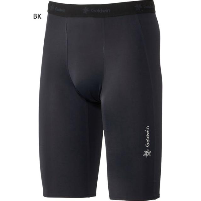 シースリーフィット ゴールドウィン メンズ コンプレッションハーフタイツ アンダーウェア スポーツインナー トレーニングウェア ボトムス 着圧 ブラック 黒 送料無料 C3fit Goldwin GC04366