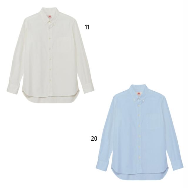 カンタベリー メンズ ロングスリーブボタンダウンツイルシャツ カジュアルウェア トップス 長袖 シンプル 送料無料 canterbury RA43540の通販は