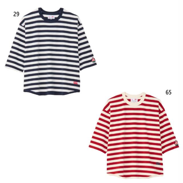 カンタベリー メンズ レディース ジャパン3/4スリーブクルージャージ ラグビーウェア 七分袖 ネイビー レッド 赤 送料無料 canterbury RA44776の通販は