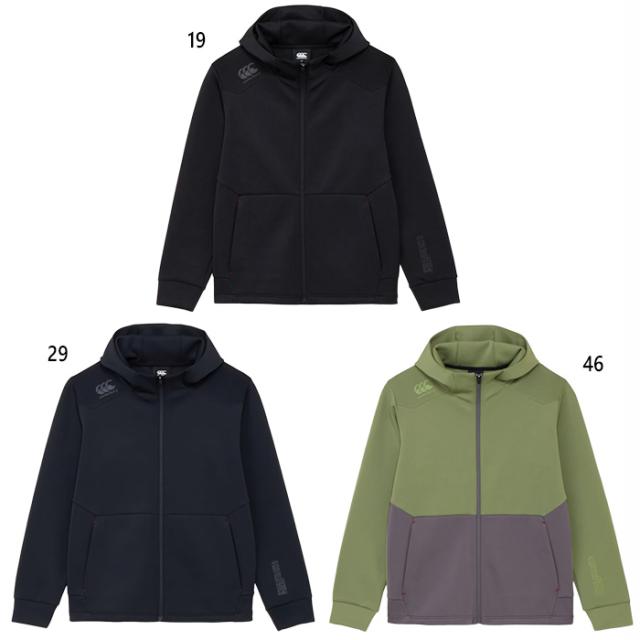 ビッグサイズ カンタベリー メンズ ダフテックエアーライト ジップフーディー 上着 アウター トップス トレーニングウェア 長袖 パーカー ブラック 黒 ネイビー カーキ 送料無料 canterbury RG425567B