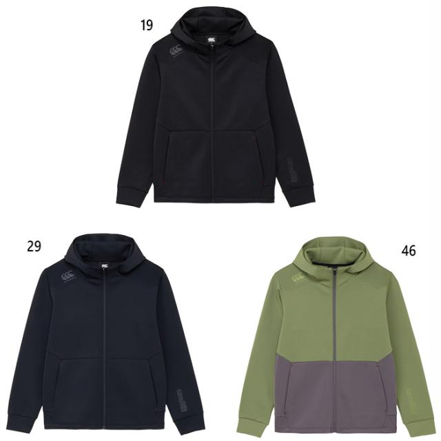 カンタベリー メンズ レディース ダフテックエアーライト ジップフーディー フィットネス トレーニングウェア トップス 長袖 保温 ブラック 黒 ネイビー カーキ 送料無料 canterbury RG425567