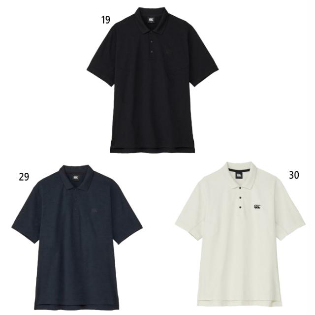 カンタベリー メンズ レディース ショートスリーブ メディアポロ ポロシャツ トップス ブラック 黒 送料無料 canterbury RG325584
