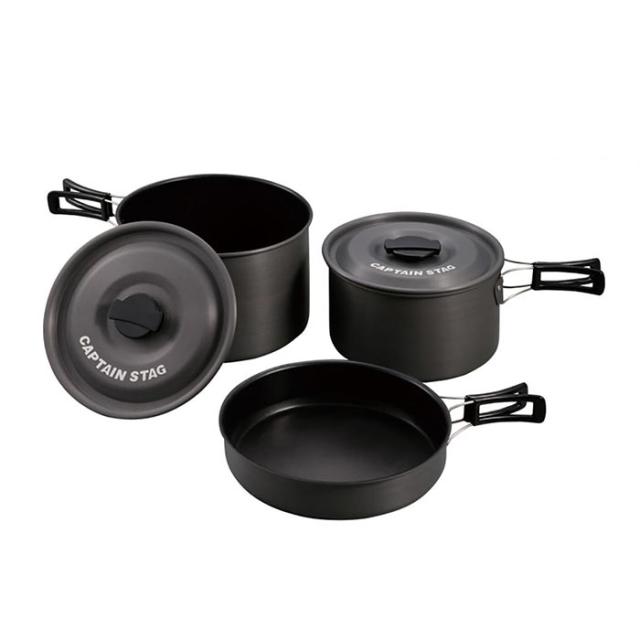 キャプテンスタッグ メンズ レディース アルミクッカー Lセット アウトドア用品 調理器具 料理 鍋 フライパン キャンプ BBQ 送料無料 CAPTAIN STAG UH-4203の通販は 12,932円