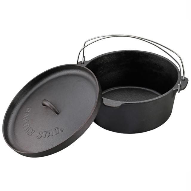 8L キャプテンスタッグ メンズ レディース ダッチオーブン アウトドア用品 クッカー キャンプ 焚き火 バーベキュー BBQ 送料無料 CAPTAIN STAG UG3047