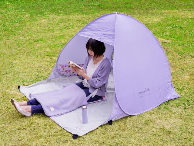 2人用 キャプテンスタッグ メンズ レディース アプリール ポップアップテントDUO UA-64 UA-65 アウトドア用品 ワンタッチテント ビーチテント ブルー 青 送料無料 CAPTAIN STAG UA0064 UA0065_12