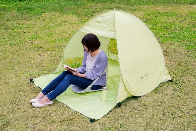 2人用 キャプテンスタッグ メンズ レディース アプリール ポップアップテントDUO UA-64 UA-65 アウトドア用品 ワンタッチテント ビーチテント ブルー 青 送料無料 CAPTAIN STAG UA0064 UA0065_7