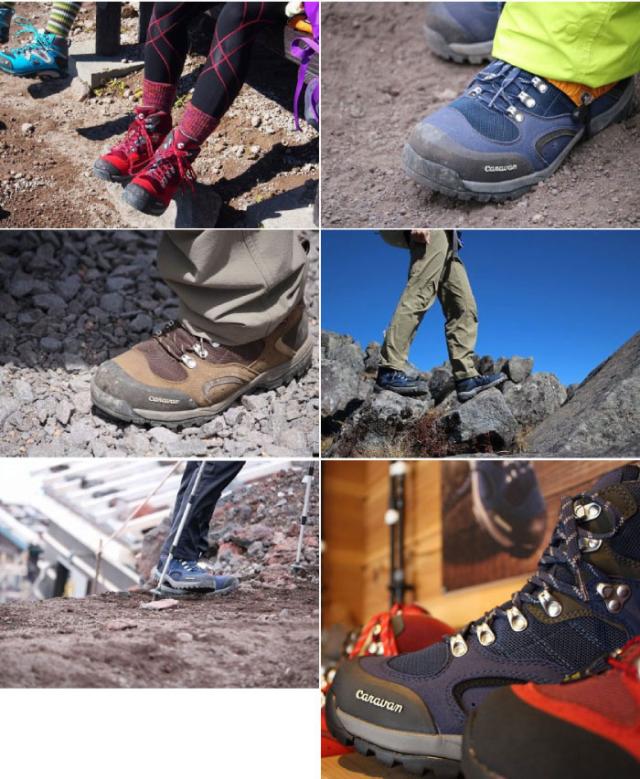 キャラバン ウェーディングシューズ 26.5cm ネイビー ブラウン 渓流 明石 日本製 フェルト 沢登り トレッキング ブーツ Caravan 1908LR167