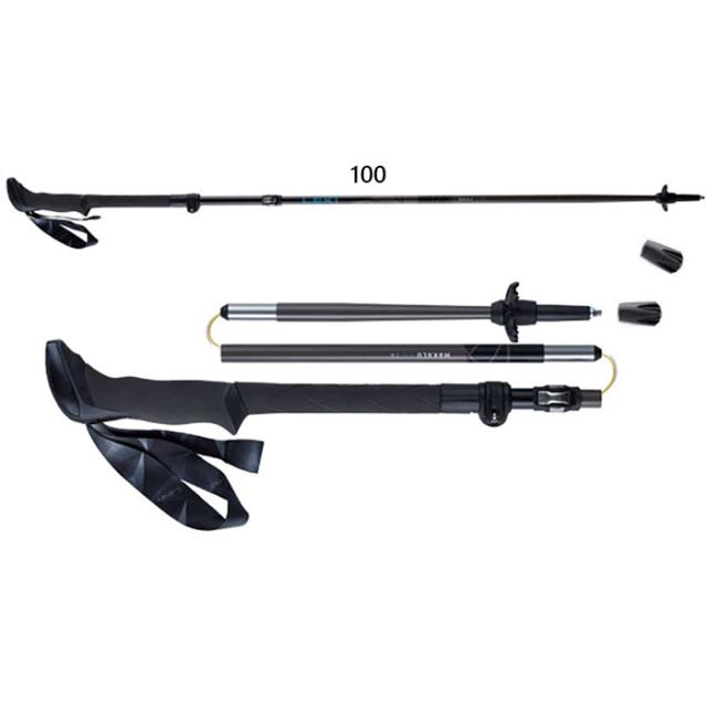 110-130cm キャラバン メンズ レディース マカルー FX TA アウトドア用品 トレッキングポール レキ グレー 灰色 送料無料 CARAVAN 1300457