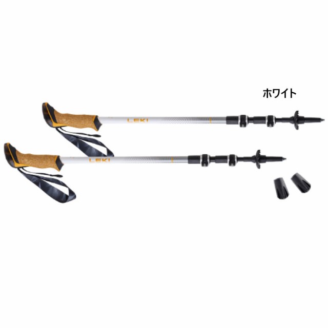 キャラバン メンズ レディース レキ LEKI クレシダ 登山用品 トレッキングポール ストック アウトドア 軽量 ホワイト 白 送料無料 CARAVAN 1300486の通販は