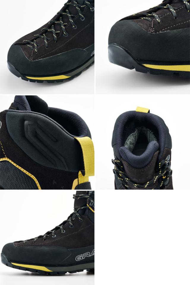 3E幅 キャラバン メンズ レディース GK ALT HI 登山靴 山登り トレッキングシューズ ハイカット ゴアテックス GORE-TEX ブラック 黒 グレー 灰色 送料無料 CARAVAN 0011900_18