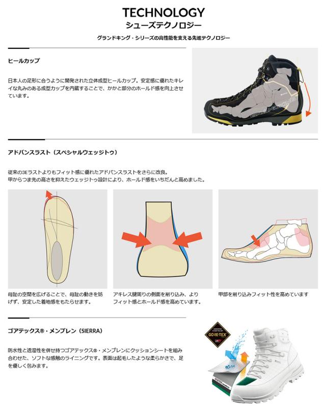 3E幅 キャラバン メンズ レディース GK ALT HI 登山靴 山登り トレッキングシューズ ハイカット ゴアテックス GORE-TEX ブラック 黒 グレー 灰色 送料無料 CARAVAN 0011900_8