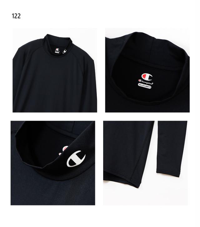 チャンピオン メンズ モックネックロングスリーブTシャツ