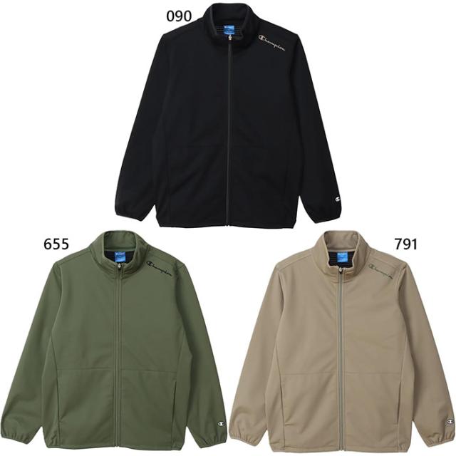 チャンピオン メンズ スタンド ジップ ジャケット STAND ZIP JACKET フィットネス トレーニングウェア トップス 上着 アウター 長袖 ブラック 黒 グレー 灰色 送料無料 Champion C3CS010