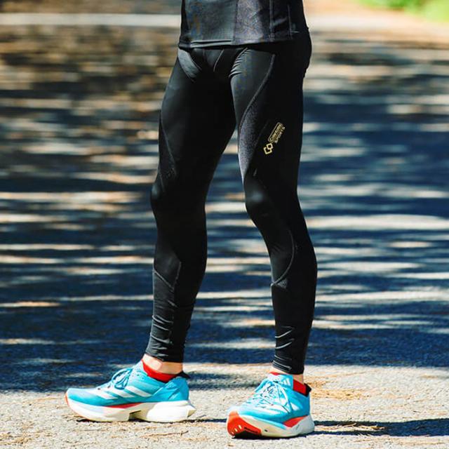 skins コンプレッション　着圧　インナー　 新品　ロングタイツ　Lサイズ スキンズ] 着圧 コンプレッションウェア メンズ ロングタイツ ブラック