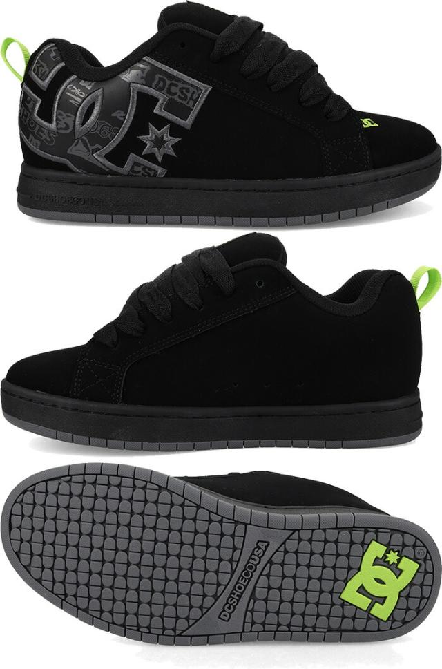 ディーシーシューズ メンズ コートグラフィック COURT GRAFFIK スニーカー シューズ 紐靴 ブラック 黒 送料無料 DC SHOES DM261018_1
