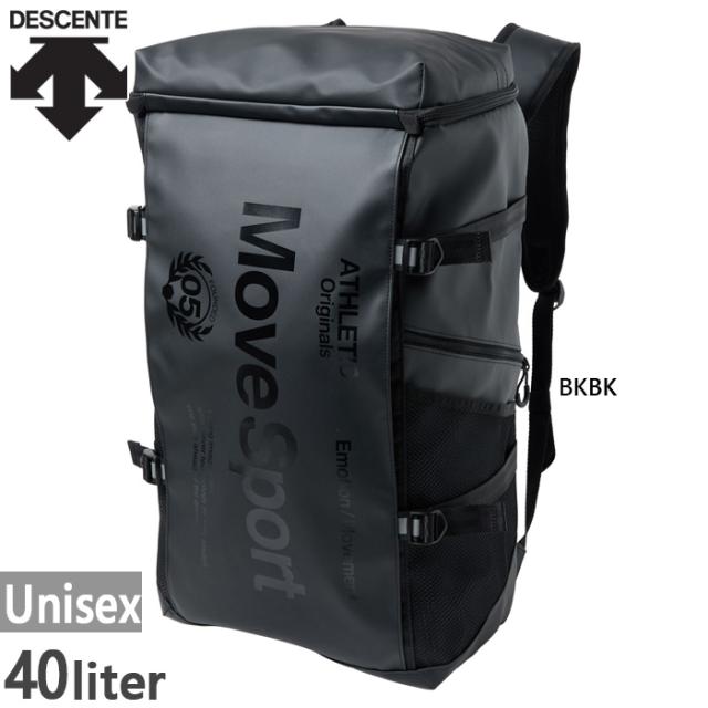 40L デサント メンズ レディース スクエアバッグ40 リュックサック デイパック バックパック バッグ 鞄 ブラック 黒 送料無料 DESCENTE ST6SBP40U
