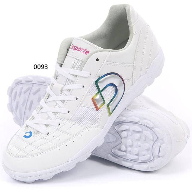 デスポルチ メンズ レディース リオ LL TF フットサルシューズ 屋外用 ターフ ホワイト 白 送料無料 desporte DS-2144